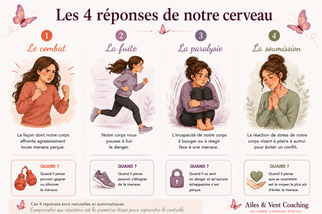 reponse cerveau peur